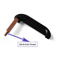 Poignées de porte extérieures en alliage de zinc noir en gros, accessoires pour véhicules, autobus scolaires, quincaillerie, poignées de secours