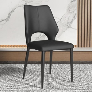 <span class=keywords><strong>Chaise</strong></span> de salle à manger de luxe moderne en métal rembourrée, qualité hôtelière haut de gamme pour la maison, la salle à manger, le salon, la chambre et l'hôtel - Product Image 4