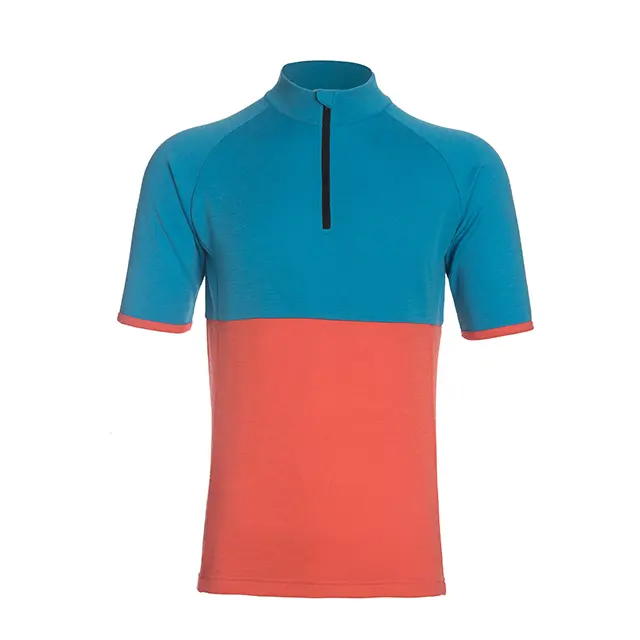 Produttore di alta qualità personalizzato estate lana Merino manica corta maglia da ciclismo abbigliamento sportivo lana merino abbigliamento sportivo