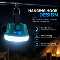 Lampe de camping solaire rechargeable par USB, ampoule LED d'urgence, lanterne, lampe de poche portable d'extérieur, lumière d'avertissement d'urgence