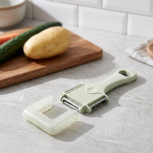 Éplucheur de légumes détachable 5-en-1, lame à changement rapide avec couvercle de protection pour cuisine professionnelle et préparation culinaire à domicile et coffrets cadeaux - Product Image 2
