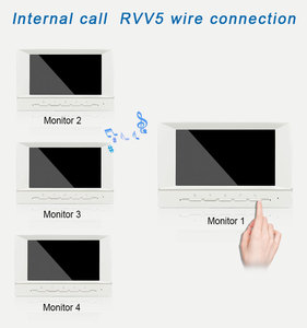 Thiết Bị Liên Lạc Video Cửa Chất Lượng Cao Thiết Bị Liên Lạc Video 2 Chiều Thiết Bị Liên Lạc Video 7 Inch TFT <span class=keywords><strong>LCD</strong></span> 4 Dây Điện Thoại Gắn Cửa - Product Image 3