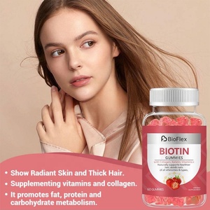 Gommes multivitamines à la biotine à la saveur de cerise sauvage de marque privée prend en charge vos cheveux, la peau et les suppléments de biotine - Product Image 2