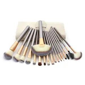DX Gold Custom Makeup Brush Set 18Pcs Private Label Premium Synthetic Professional Vegan Wholesale Makeup Brush