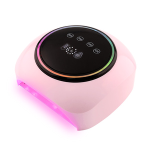 Lampe à ongles UV LED sans fil 98W, lumière d'ambiance arc-en-ciel, sécheuse à gel rechargeable haute puissance pour manucure - Product Image 3