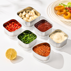 กล่องเก็บอาหารสแตนเลส 304 พร้อมฝาปิดซิลิโคน; เหมาะสำหรับการแช่เย็นและอุ่นด้วยไมโครเวฟ - Product Image 2