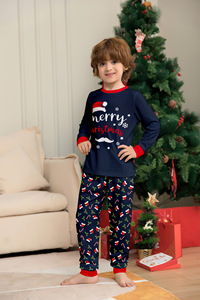 家族クリスマスパーティーパジャマ女性お父さん子供赤ちゃんクリスマス帽子パターンパジャマパジャマ服セット - Product Image 6