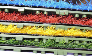 Dalles de gazon artificiel à installation rapide, dalles de sol extérieures emboîtables, gazon synthétique - Product Image 3