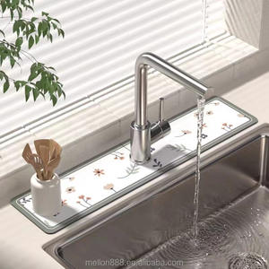 Tappetino da Bagno Personalizzato in PU ad Asciugatura Rapida, Assorbente, Antiscivolo e Lavabile, Protezione Antispruzzo per Lavello di Cucina, Lavanderia e Bagno - Product Image 3
