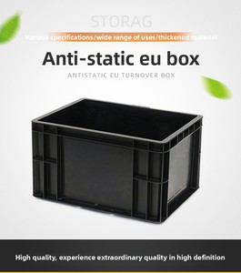 Lâu dài nhựa doanh thu ESD lưu thông hộp <span class=keywords><strong>Stackable</strong></span> bộ phận hộp ESD lưu trữ <span class=keywords><strong>container</strong></span> cho thiết bị y tế - Product Image 3
