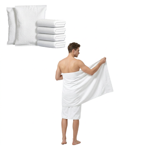 Serviettes de bain jetables, réutilisables, légères et portables, en coton non tissé compressé, sur mesure, OEM d'usine - Product Image 1