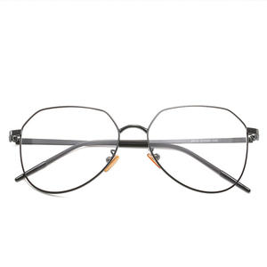 Montures de lunettes géométriques en métal Me9-2512 unisexes, monture complète, verres anti-UV et anti-lumière bleue, tendance mode - Product Image 2