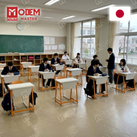 MINYI BAND Bureau d'école japonais, mobilier pour enseignants et table d'étude avec chaise, bureau ergonomique, chaise de bureau, table d'étude pour étudiants