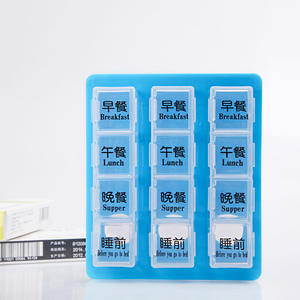 Pastillero Portátil Kangai de 3 Días, 12 Compartimentos, Material PP No Tóxico y Biodegradable, Venta al por Mayor - Product Image 1