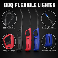Allume-barbecue de camping extérieur avec tube flexible et sécurité enfant pour réchaud