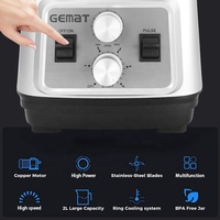 Gemat Voedsel Blender Grinder Machine Zware Tafel Blender Super Stille Commerciële Blender Met Geluidsreductie