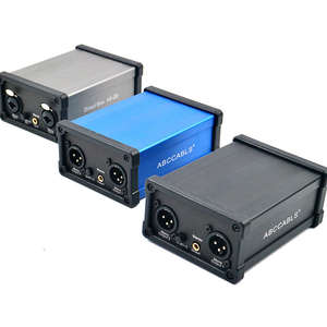 Convertisseur audio double canal à faible bruit <span class=keywords><strong>DI1</strong></span>, boîte DI passive, connecteur XLR, multifonctionnel pour guitare, vidéo et audio - Product Image 2
