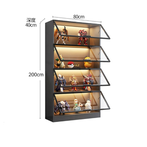 Lego hiển thị tủ Quà Tặng Kệ kính trong suốt tủ trưng bày với dải ánh sáng để sử dụng nhà - Product Image 1