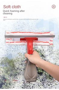 Limpiaparabrisas de vidrio en aerosol, raspador de ventana de doble cara multiusos, cepillo de ventana, limpiaparabrisas de vidrio en aerosol de agua para coche - Product Image 6