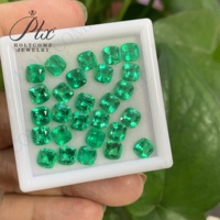 Cushion Cut Lab Grown Kolumbia nisches Smaragdgrün Hydro thermal Process 0.3-5CT Alle Formen Inclusion Bearing Loose Stone