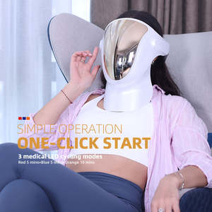 3 Couleurs LED <span class=keywords><strong>Photon</strong></span> Lumière Rouge Machines de Thérapie Usage Domestique Produits de Beauté Thérapie Redlight Masque Visage Beauté LED Masque - Product Image 2