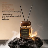 Coffret Cadeau de Luxe avec Emballage Personnalisé et Logo, Incluant un Diffuseur à Bâtonnets Élégant pour la Décoration de Voiture et de Maison pour Noël