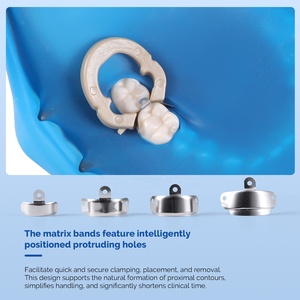 Matrices métalliques sectionnelles profilées AZDENT pour orthodontie, bandes de matrices dentaires - Product Image 5