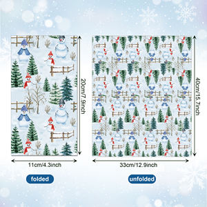 CZJ028 Serviettes jetables sur le thème <span class=keywords><strong>de</strong></span> Noël Bonhomme <span class=keywords><strong>de</strong></span> neige d'hiver Pin <span class=keywords><strong>Table</strong></span> Serviettes <span class=keywords><strong>de</strong></span> <span class=keywords><strong>table</strong></span> pour les fournitures <span class=keywords><strong>de</strong></span> fêtes - Product Image 5