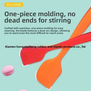 Grande et petite spatule en silicone monobloc de qualité alimentaire, résistante aux hautes températures et adaptée au four, pour la pâtisserie et la crème – Offre spéciale - Product Image 4