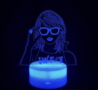 Chanteur The Eras Tour Concert Lover lampe de nuit cadeau pour les fans de musique