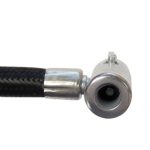 Tire Inflator <b>Extension</b> Hose 16.5cm Black High Pressure Resistant Fast Inflate Clamp <b>for</b> Air Pump - Product Image 3
