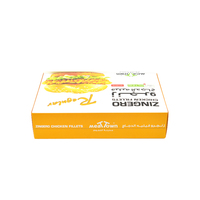 Papier écologique personnalisé blanc Tartes repas surgelés Fruits de mer Chauffage instantané Emballage de poulet frit Buger Boîte en papier avec stratifié