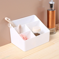 Boîte de rangement de bureau multi-compartiments simple, boîte de rangement pour télécommandes de table basse de salon, boîte de tri pour articles divers, boîte de rangement de bureau