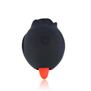 Vibrateur Rose Puissant pour <span class=keywords><strong>Femme</strong></span>, Stimulation Clitoridienne par Succion, Vibrateur Rose <span class=keywords><strong>Noir</strong></span> Double Face en Forme de Lèvre de Langue pour Couples - Product Image 1