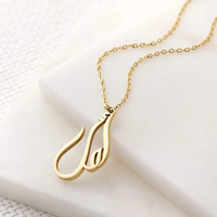 Collier personnalisé en acier inoxydable plaqué or 18 carats avec calligraphie arabe islamique, idéal pour les fêtes, vente en gros, best-seller tendance