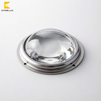 Lentilles optiques asphériques en verre borosilicate de 100 mm, haute puissance, COB LED, éclairage sous-marin, IP66, 120 degrés grand angle