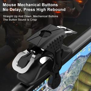 Controlador de juego móvil X10 con gatillo de 4 dedos para PUBG Sensitive Shoot Phone Game <span class=keywords><strong>Trigger</strong></span> L1 R1 Aim Keys Joystick Game Controller - Product Image 4