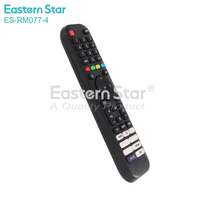 Télécommande universelle à code fixe ES-RM077-4 compatible avec les téléviseurs LED Hisense, Smart LCD HDTV