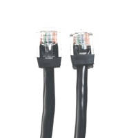Kabel Data Jaringan Black 8-core Short RJ45 Connector Oxygen Free Copper CAT5E Unshielded UTP Twisted Pair
