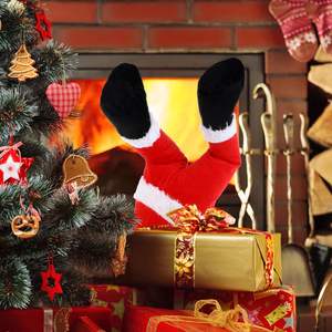 Pierna <span class=keywords><strong>de</strong></span> peluche <span class=keywords><strong>de</strong></span> Papá Noel atascada en el árbol 15 en la pierna <span class=keywords><strong>de</strong></span> elfo <span class=keywords><strong>de</strong></span> Papá Noel flexible con <span class=keywords><strong>zapatos</strong></span> negros Piernas <span class=keywords><strong>de</strong></span> elfo <span class=keywords><strong>de</strong></span> Navidad <span class=keywords><strong>de</strong></span> felpa Adornos para árboles <span class=keywords><strong>de</strong></span> Navidad - Product Image 6