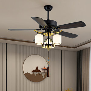 Đến Khách Sạn Sang Trọng Hộ Gia Đình Đèn Chùm 110/220V Thiết Kế Quạt Trần Với Điều Khiển Từ Xa Tốc Độ Và Đèn LED - Product Image 1