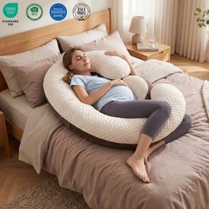 Échantillon gratuit oreiller de grossesse en forme de C coussin d'allaitement complet du corps de maternité - Product Image 6