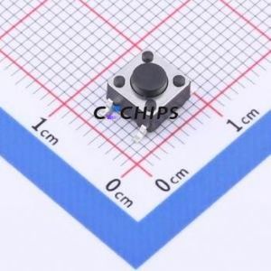 TS-KG02S-AT45F Tactile Switch SMD-4P,6x6mm Switch Single Pole Single Throw Round Button 2.5N Vertical Mount - Product Image 1