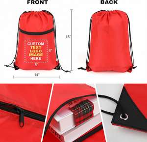 Custom Logo <b>Drawstring</b> Bags Wholesale Personalized Promotional Gifts Multi Purpose Sports <b>Backpacks</b> - Product Image 3