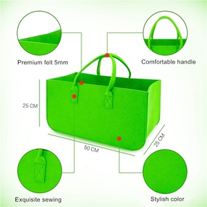 YUJIN borsa in feltro pieghevole Shopping cestino multiuso per legna da ardere - Product Image 3