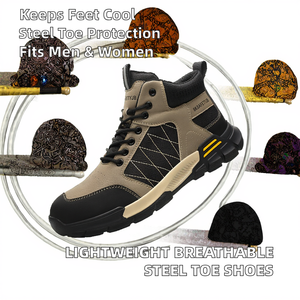 Chaussures de sécurité Esing SF076 super légères et respirantes en PVC, pour hommes et femmes, avec embout en acier, pour la randonnée en été et en hiver - Product Image 2
