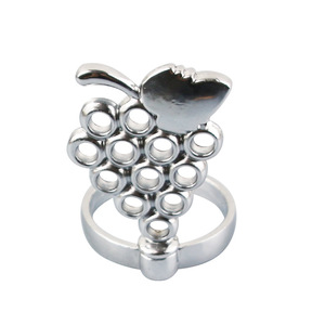 Grape Shape Zinc Alloy Wine Bottle Stopper With Rubber Seal For Red Wine Bottles - Product Image 4