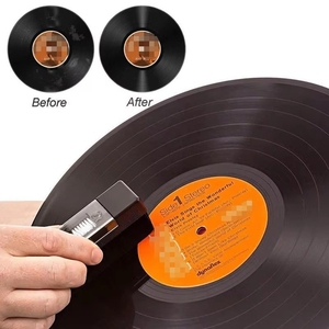 Brosse de nettoyage antistatique pour stylet de disque vinyle en fibre de carbone, pour tourne-disque LP, outil accessoire de collection musicale à haute efficacité - Product Image 5