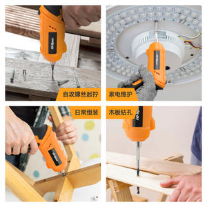 Destornillador eléctrico de alta especificación, 200 rpm, batería recargable, empuñadura tipo pistola para reparación y mantenimiento en el hogar - Product Image 2