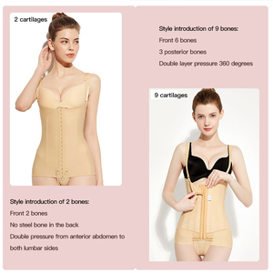 Phụ Nữ Của Công Ty Tummy Kiểm Soát Shaplass Mở Bust Trên Cánh Tay Shaper Bodysuit Bài Phẫu Thuật Nén May Mặc - Product Image 2